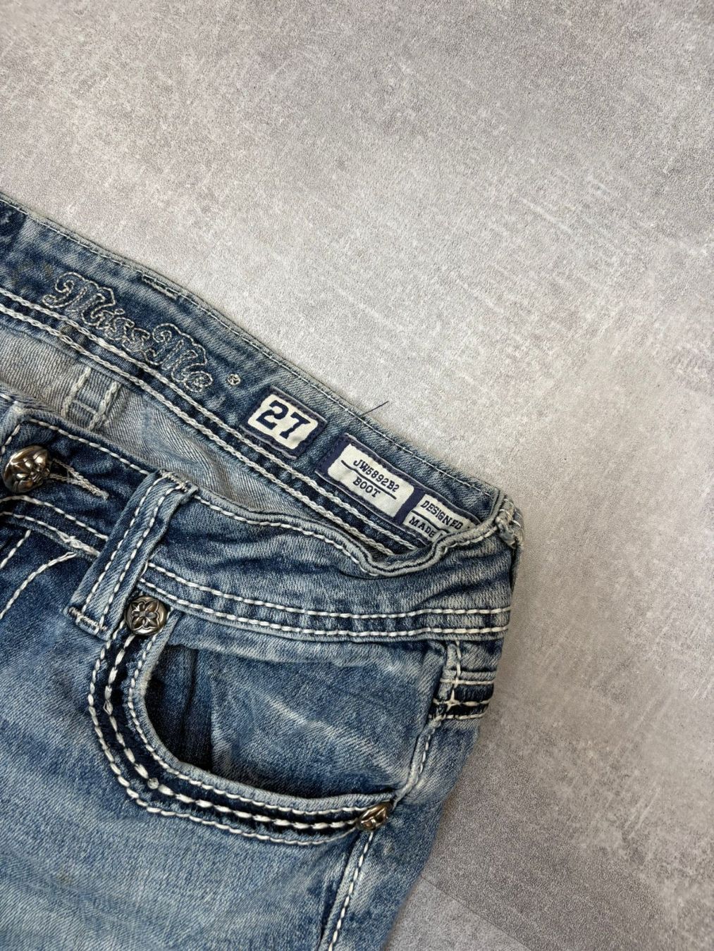 Jeans: Miss Me Bootcut Flared Jeans - Grösse M/27 – Usato da Werdenberg venduto da hase.vintage 4