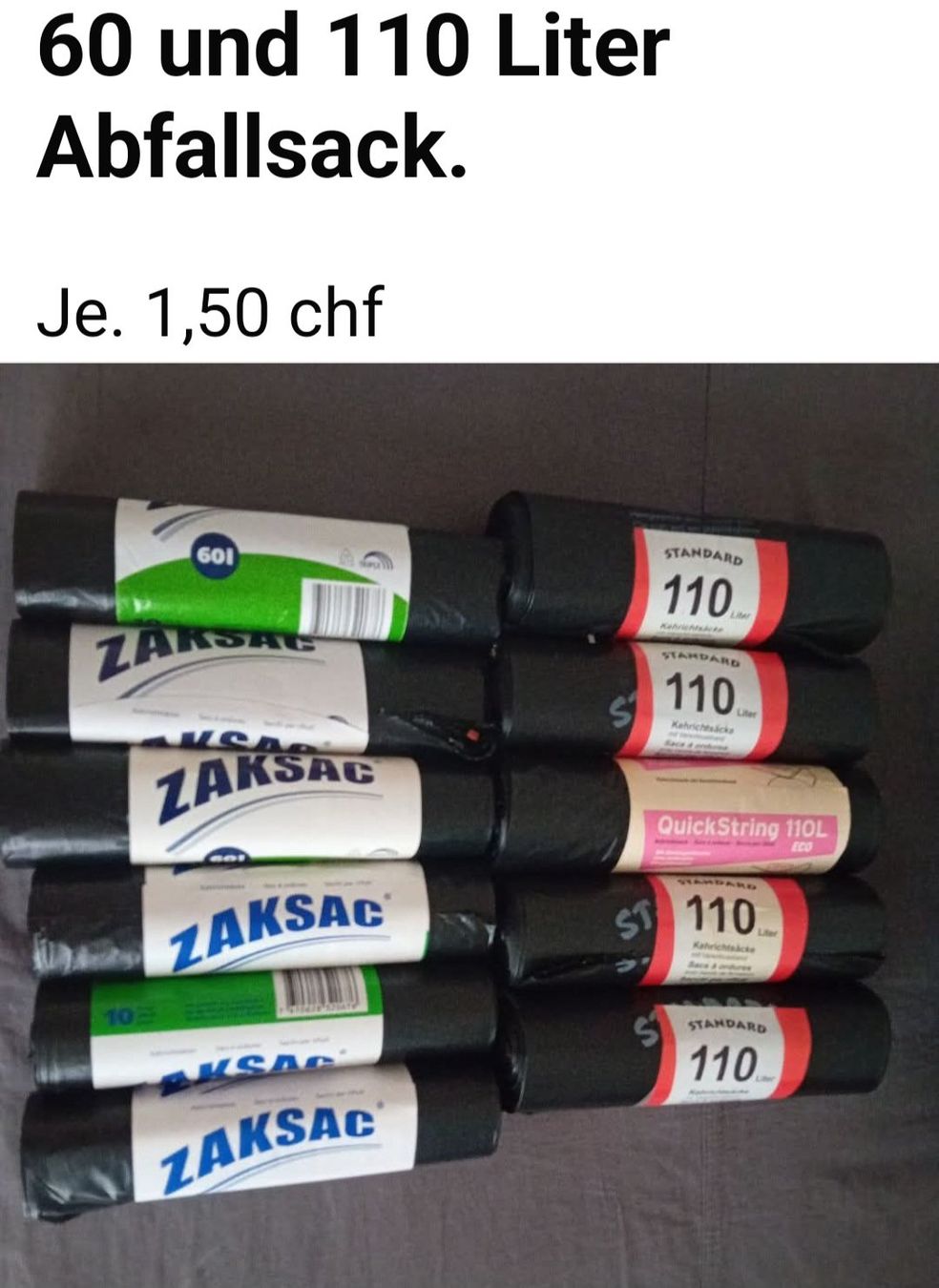 Guanti & manicotti: Arbeitshandschuch/Abfallsack – Usato da Arbon venduto da kor_w5lq 2