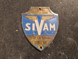 VELOSOLEX  BADGE  SIDAM  IMPORTATEUR SOLEX GENEVE VINTAGE