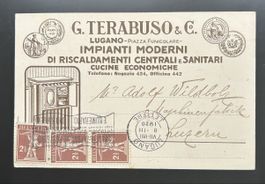 Firmenkarte Lugano G.Terabuso