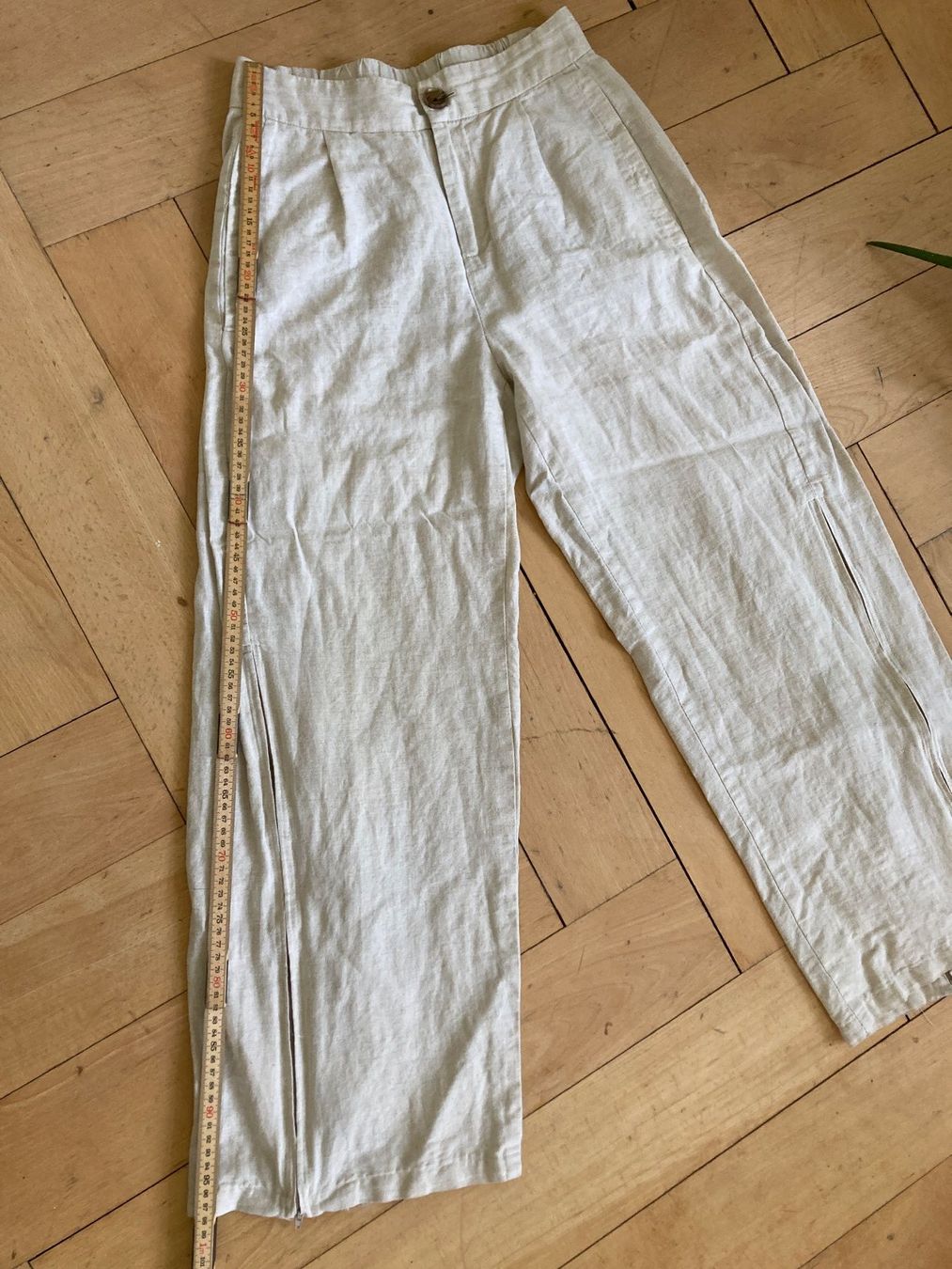 Hosen: BERENIK / Leinenhose / Marlenehose / Culotte / beige / M – Gebraucht aus Winterthur von kuhnanto 3