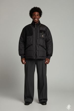 Bob Allen Sportswear Schwarze Steppjacke - Größe S