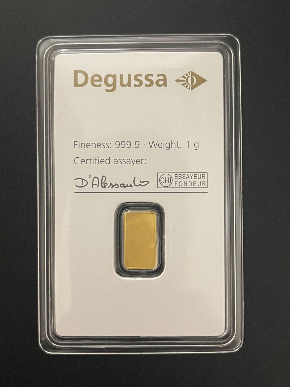 Metalli preziosi: Goldbarren 1g Degusa – Nuovo e nell'imballaggio originale da Untersiggenthal venduto da byiggy 1