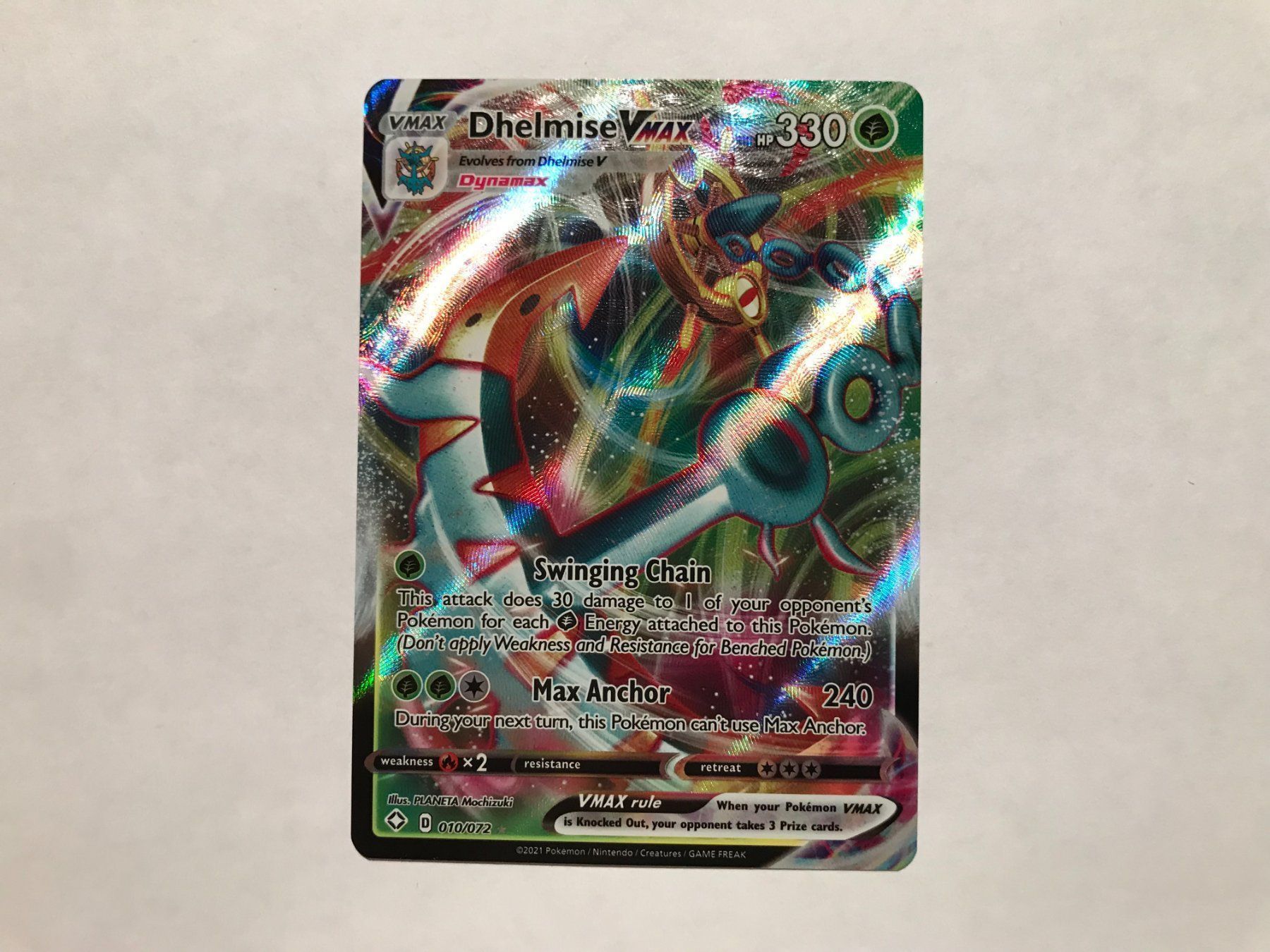 Pokémon Carte collezionabili: Dhelmise Vmax EN – Usato da Hagendorn venduto da Pokecollectorch 1