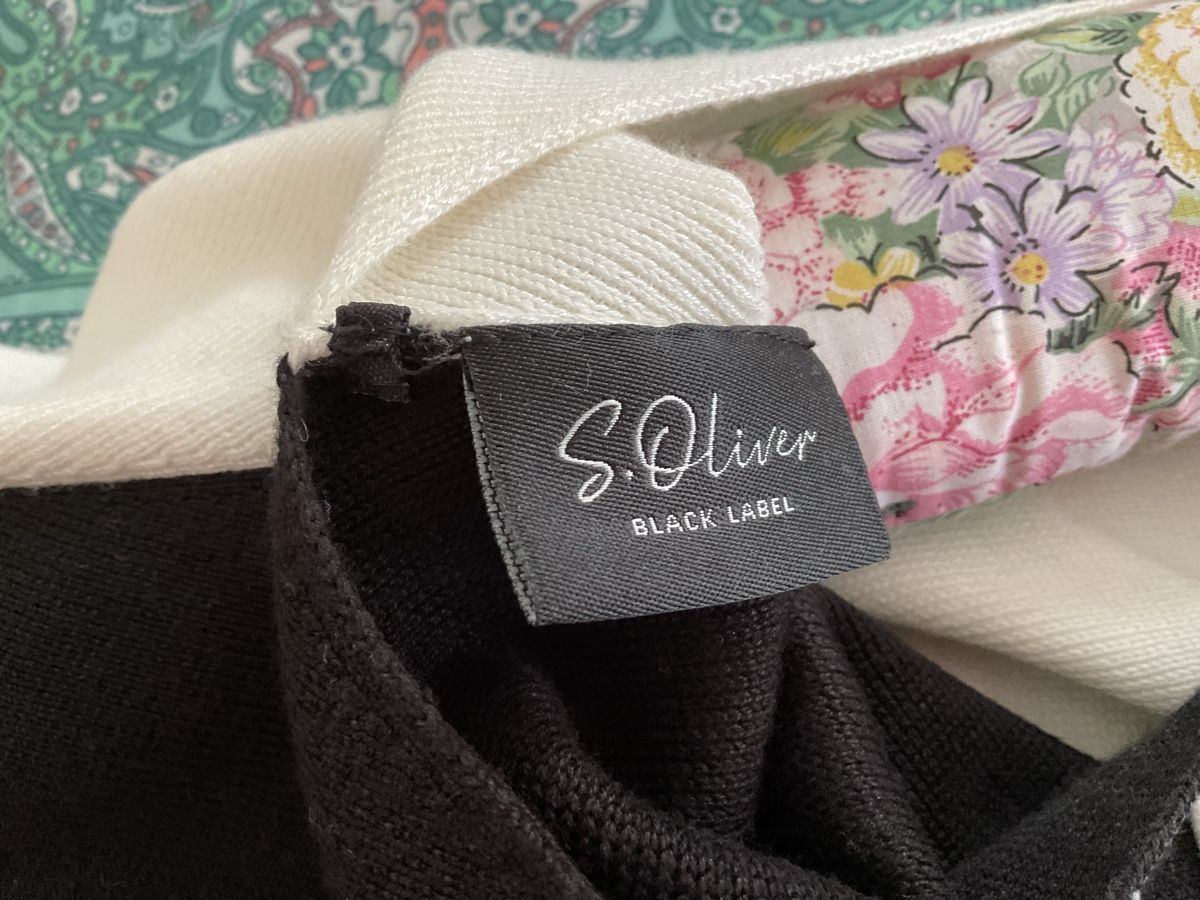 S.Oliver Maglioni & Felpe: S.Oliver Black Label Strickpullover schwarz weiss Gr. 38 – Nuovo e nell'imballaggio originale da Roggwil TG venduto da Straven 2