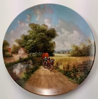 Porzellan Sammelteller "Sonntagsausflug mit der Kutsche"1987