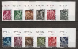 1951 : Serie FL Freimarken Nr. 236 - 247, postfrisch **