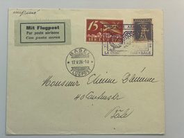 1926 Flugpost ZNr. F3 auf Brief