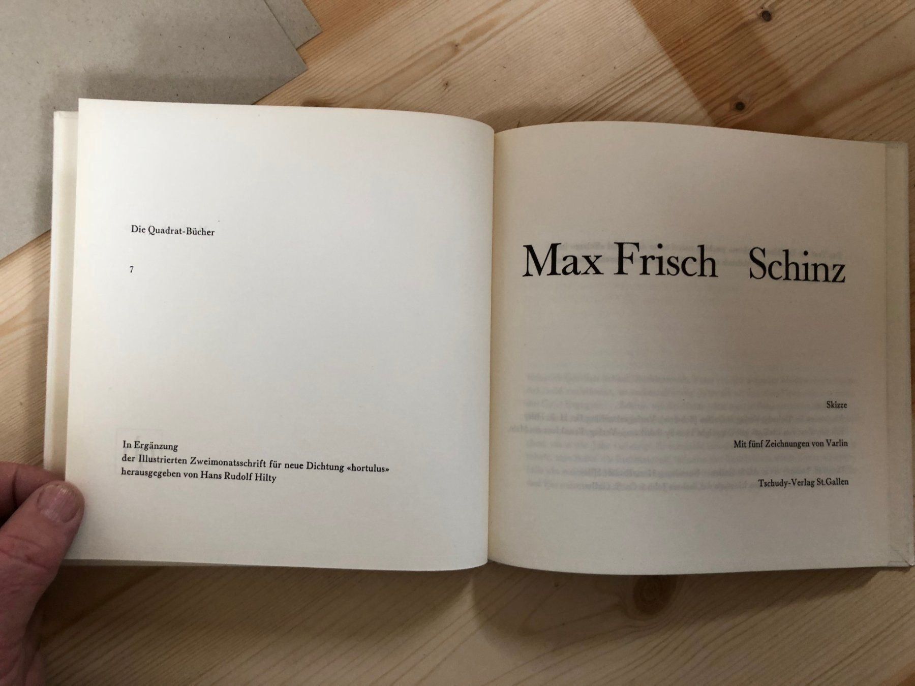 Bücher: Max Frisch: Schinz – Gebraucht aus Zürich von allp 1