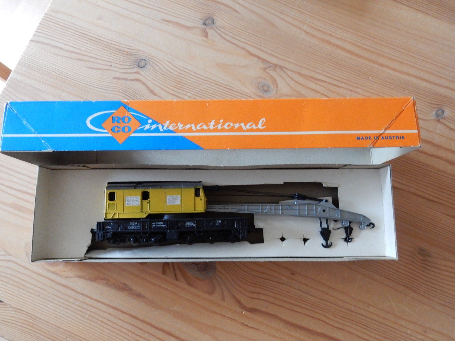 Roco Kit di modellismo & Modellini statici: Modell: beweglicher Eisenbahn-Kran ROCO H0 4316B – Usato da Jona venduto da simongarden 4