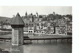 Luzern Kapellbrücke Wasserturm Museggtürme