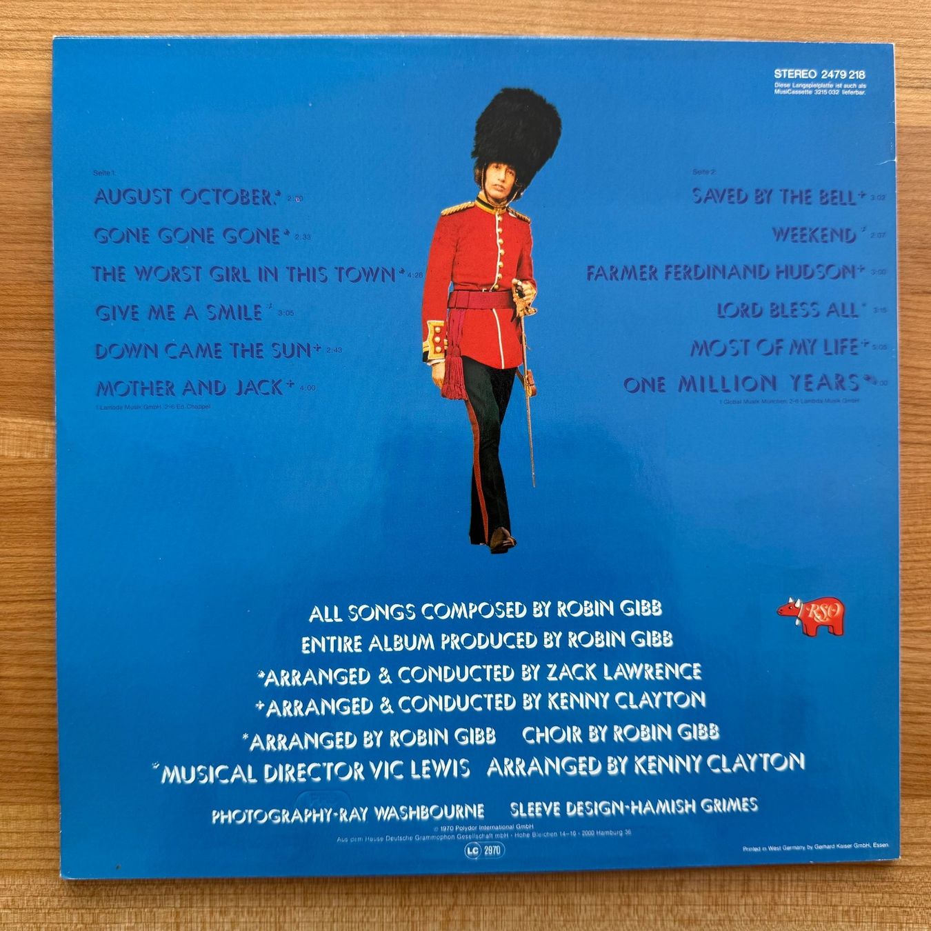 Dischi in vinile: ROBIN GIBB - ROBIN`S REIGN – Usato da Zürich venduto da fehlton 1