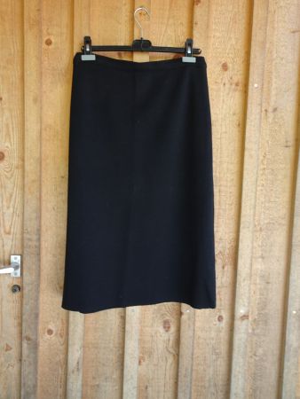 Maxi-Rock Feinstrick uni schwarz Devernois Paris Gr. M - M65
