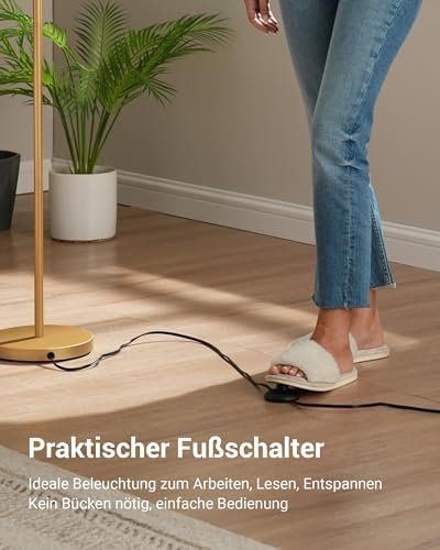 Lampade: Stehlampe Wohnzimmer 161cm Bogenlampe Verstellem Beigen – Nuovo e nell'imballaggio originale da Hundwil venduto da tec_mm27 3