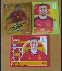 Topps Carte collezionabili: Topps EM 2024 Rodri SP Gold plus 2 Sticker – Nuovo (secondo la descrizione) da Ittigen venduto da Footygol