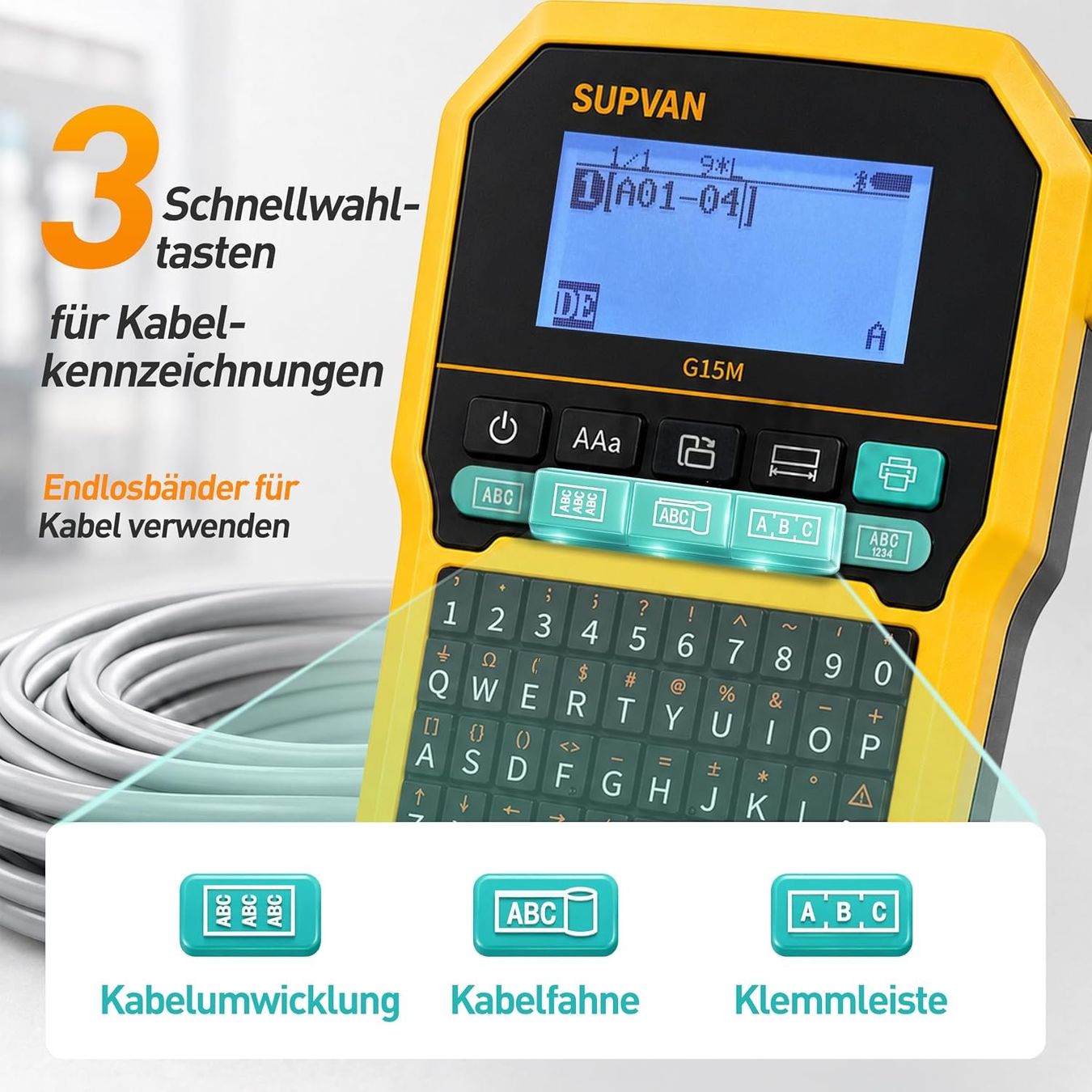 Stampanti: Beschriftungsgerät G15M Bluetooth 1 Rolle – Nuovo e nell'imballaggio originale da Suhr venduto da SchnapperCH 4