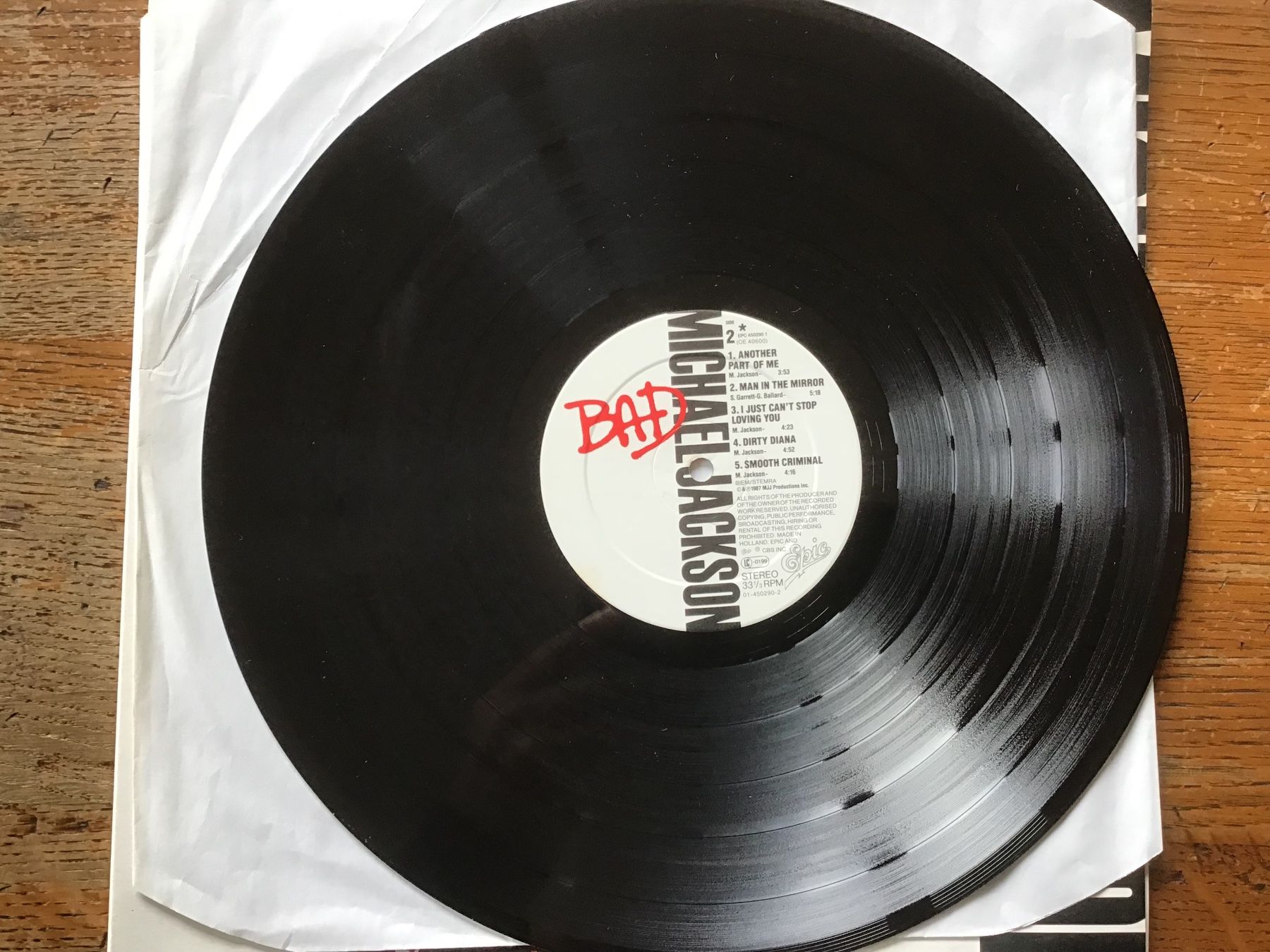 Dischi in vinile: LP Michael Jackson sticker – Usato da Fully venduto da Ruby97 4