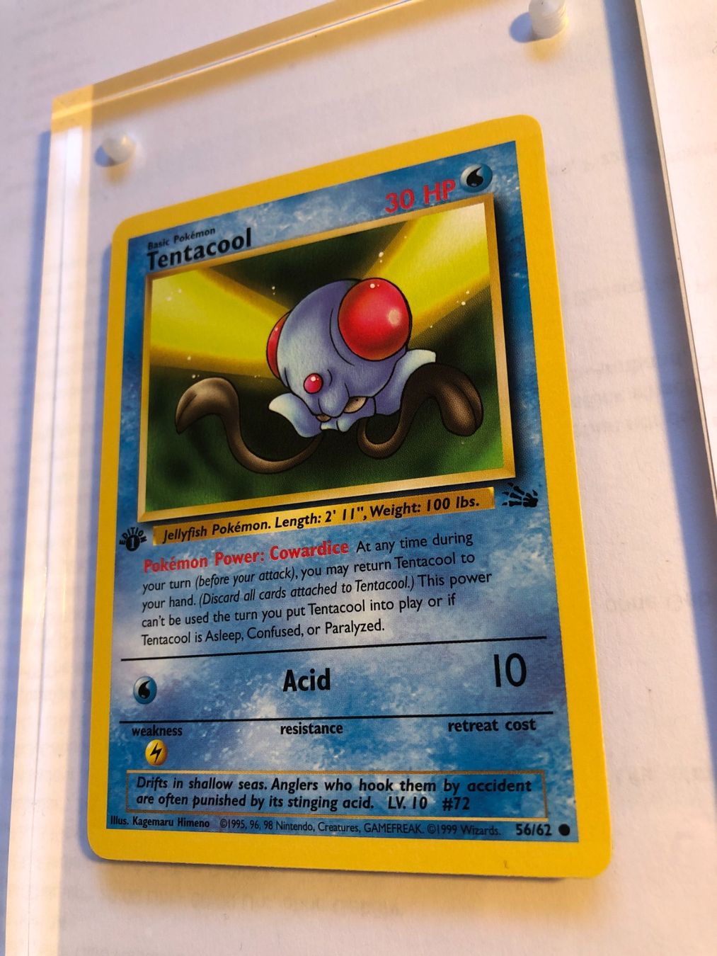 Carte collezionabili: Tentacool 1st Fossil - MINT - ab 1.- – Usato da Giubiasco venduto da dan_pr8b 2
