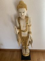 Buddha Statue, Holz, goldfarben, Asien Deko, Top Zustand