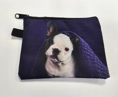 NEU! Münz-Täschli / Necessaire Welpe Bully Frenchie