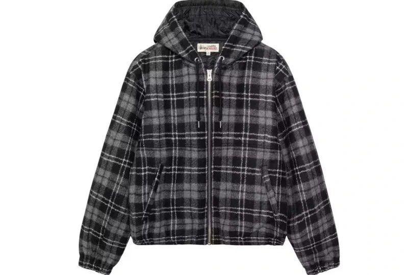 Stüssy Vestes: Stussy wool plaid Jacket Anthrazit – Neuf avec emballage d'origine à Hinwil par sim_jf8t