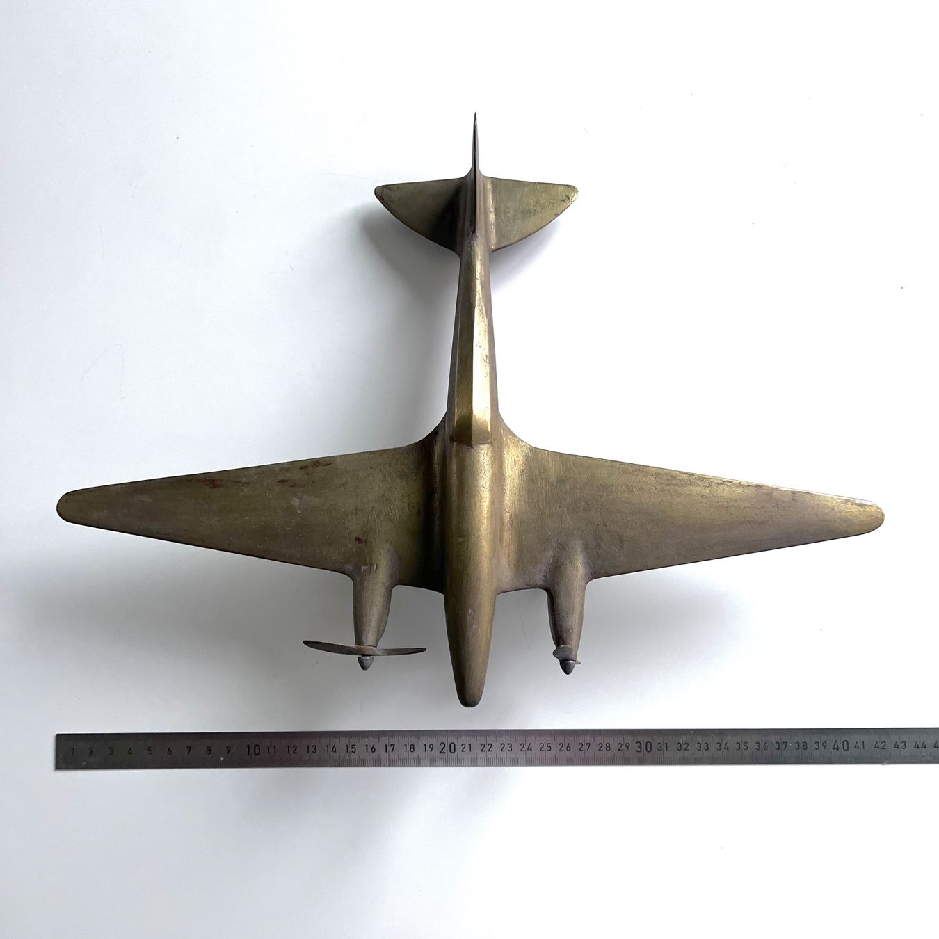 Modellbausätze & Standmodelle: MASSIVER MESSINGFLIEGER / PROPELLERFLUGZEUG, ALT UND SCHWER – Gebraucht aus zuerich von Zenzone 1
