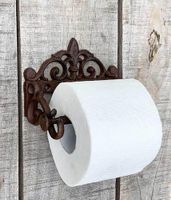Jugendstil WC Rollenhalter aus Eisen/Gusseisen