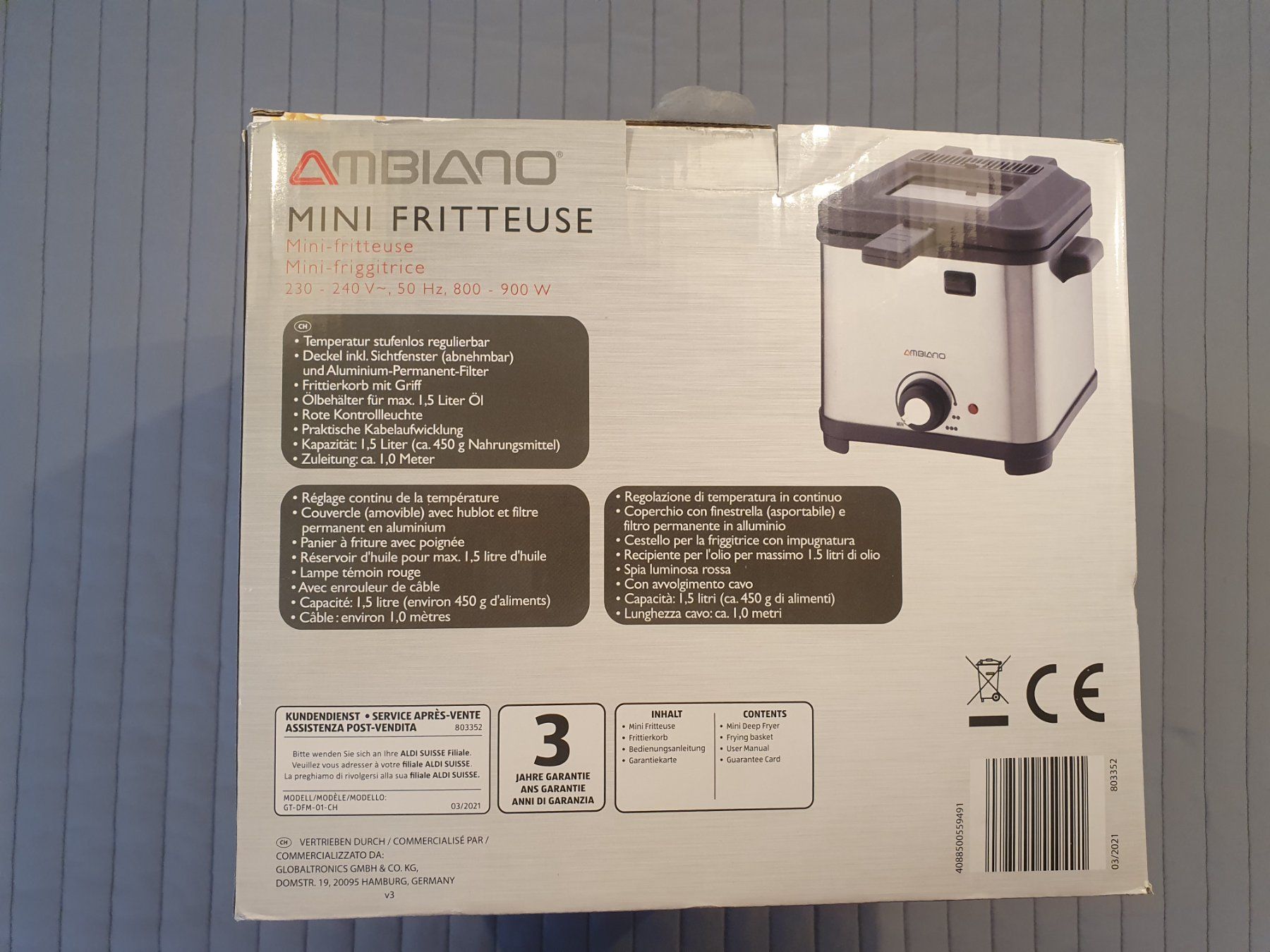 Ambiano Elettrodomestici da cucina: Mini Fritteuse – Usato da Volketswil venduto da gloriamundi 3