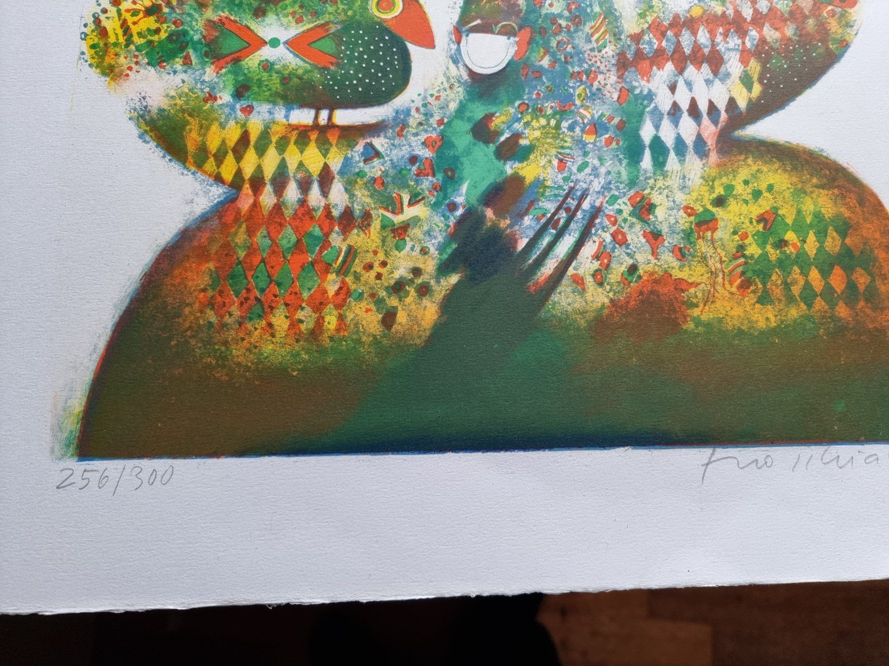 Grafica & Litografie: ELSO SCHIAVO LITHOGRAPHIE SIGNIERT NUMMERIERT – Usato da Gersau venduto da grafik-kunst 4