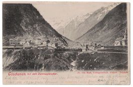 Göschenen mit Dammagletscher, gelaufen 1901