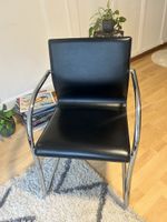 Kunstleder Stühle Chrom Metall Gestell Freischwinger