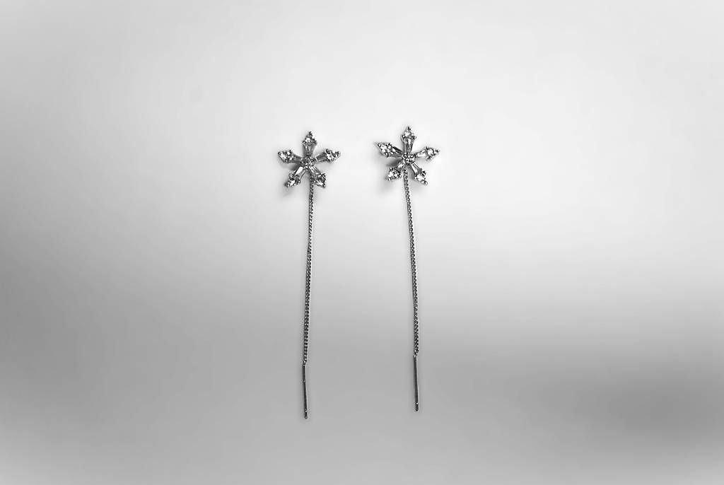 Ohrringe & -stecker: Ohrring Paar Blumenform Silber – Neu und originalverpackt aus Wolhusen von Donbrain