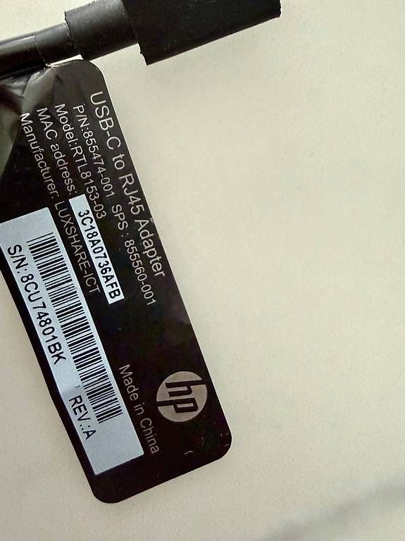 Hewlett Packard Unità & Adattatore: HP USB-C zu USB 3.0, USB 3.1, USB-C, RJ45 – Nuovo (secondo la descrizione) da Dübendorf venduto da sou_55nr 1