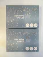 Paar batteriebetriebene Lichterketten 10m, 100xLED, 20 Lumen