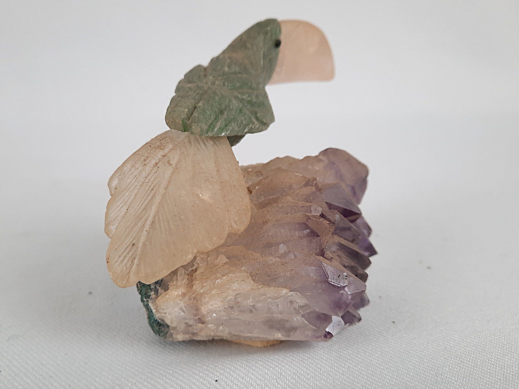 Minerali & Pietre curative: 3 Vögel auf Amethyst – Usato da Beinwil am See venduto da Restwert_Beinwil 4