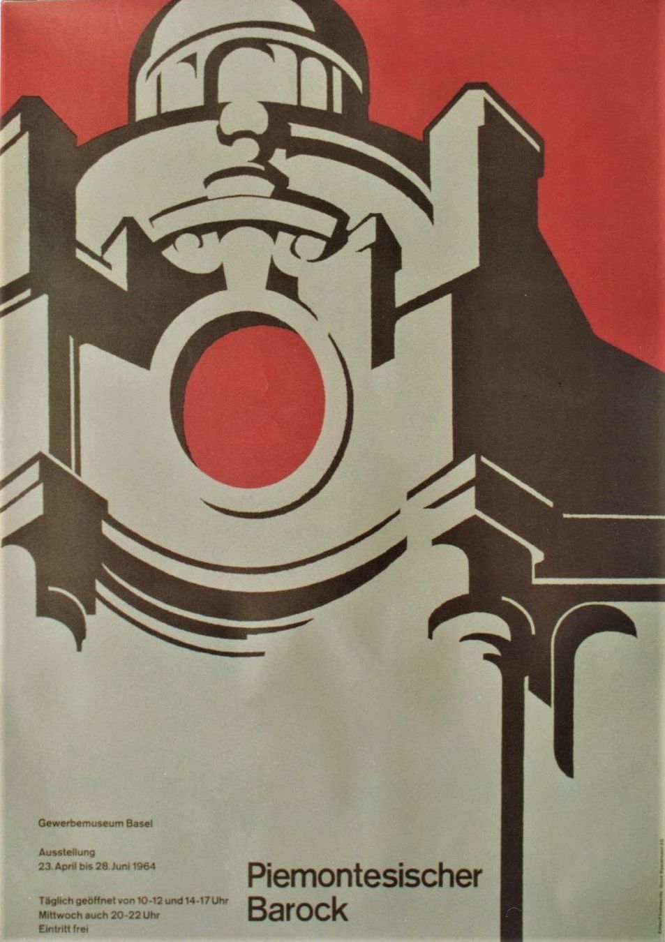 Poster & Bilder: PIEMONTESISCHER BAROCK EXPO BASEL 1964 Original Plakat – Gebraucht aus Blonay von postercollection