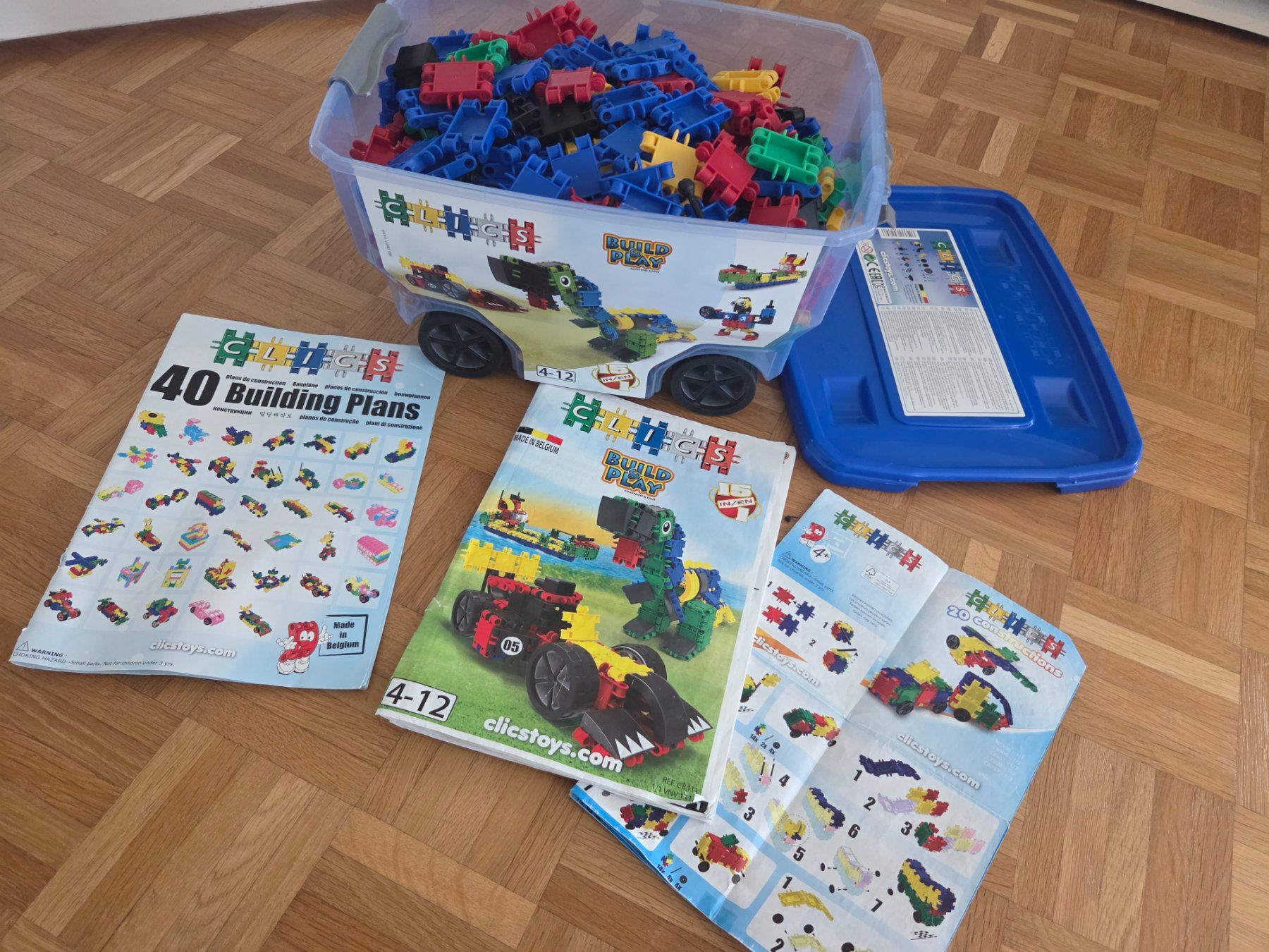 Clics Jouets: Clics Build&Play Rollerbox – D'occasion à Rudolfstetten par anjam81