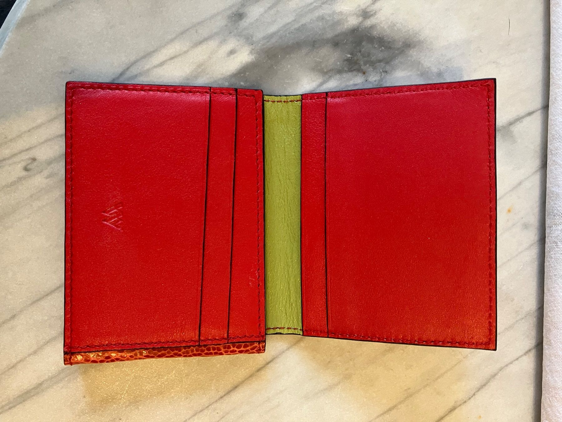 Brieftaschen: Neu Echtlederportemonnaie Straussenleder – Neu (gemäss Beschreibung) aus Herrliberg von spunggi 6