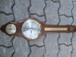 Barometer Thermometer Holzgehäuse guter Zustand 50cm