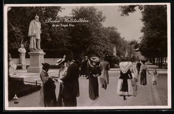 Cartoline postali: Berlin, Weltstadtleben in der Sieges All – Usato da Berlin venduto da bartko-reher
