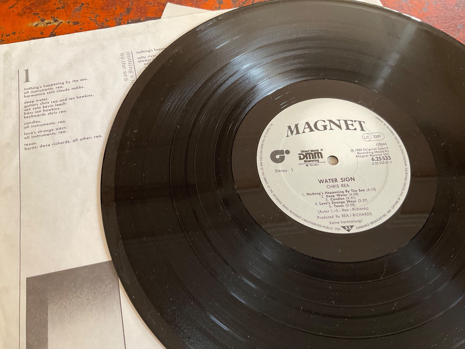 Dischi in vinile: Chris Rea Water sign LP – Usato da Delémont venduto da vinylfreak01 2