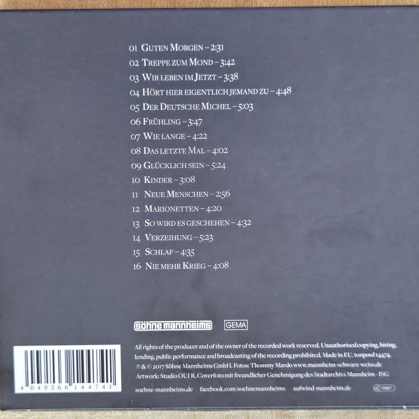 CDs: Söhne Mannheims MANNHEIM CD Album guter Zustand – Gebraucht aus Dintikon von Vexi 1
