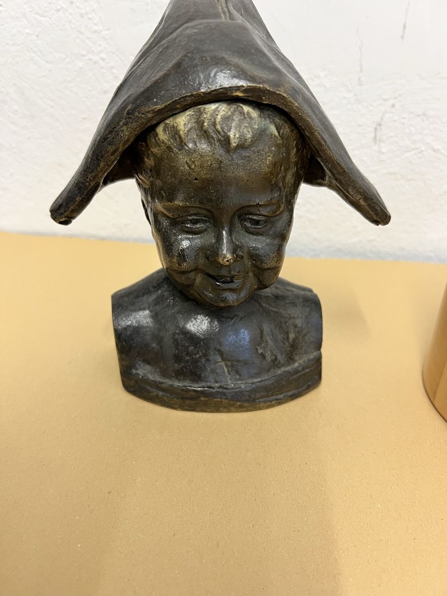 Sculture & Statue: Bronze Kindes mit Hut 1900 ca – Usato da Hombrechtikon venduto da vespa1954 6
