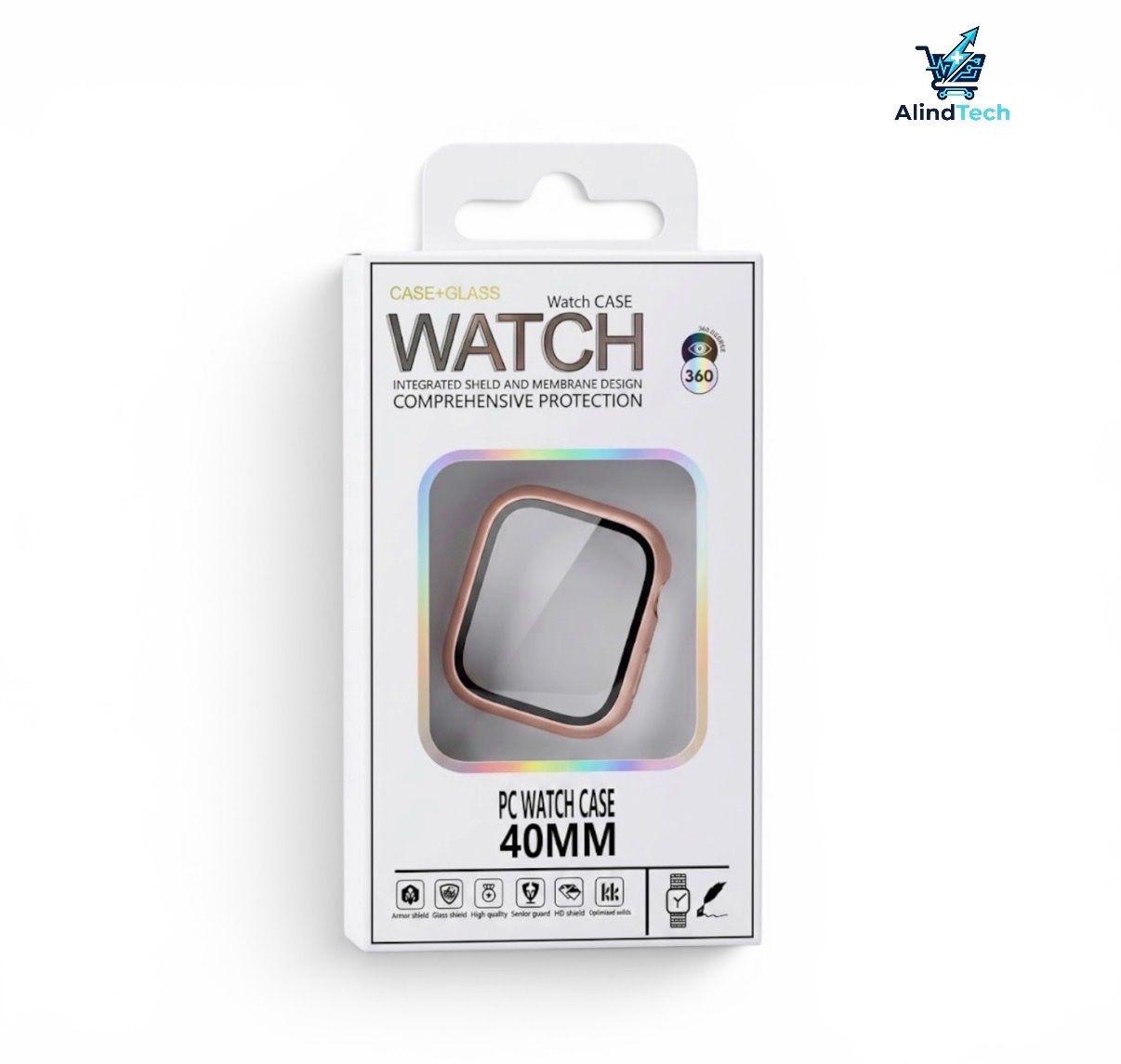 Smartwatch: Smartwatch Case 40 mm Displayglas Beige Neu – Neu und originalverpackt aus Neftenbach von AlindTech