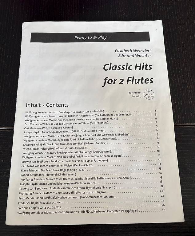 Dischi in vinile: Classic Hits for 2 Flutes  – Usato da Aigle venduto da Elphara 2