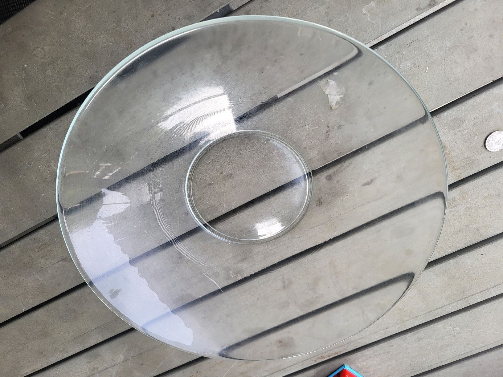 Schalen: Glasschale, Durchmesser 35cm, gebraucht – Gebraucht aus Enggistein von Manuki_engg 3