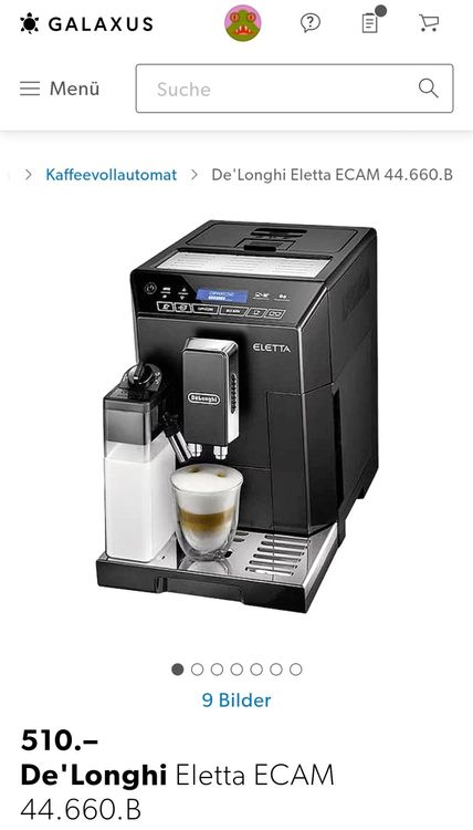 Machine caf Delonghi Eletta cappuccino ECAM44.66X Acheter