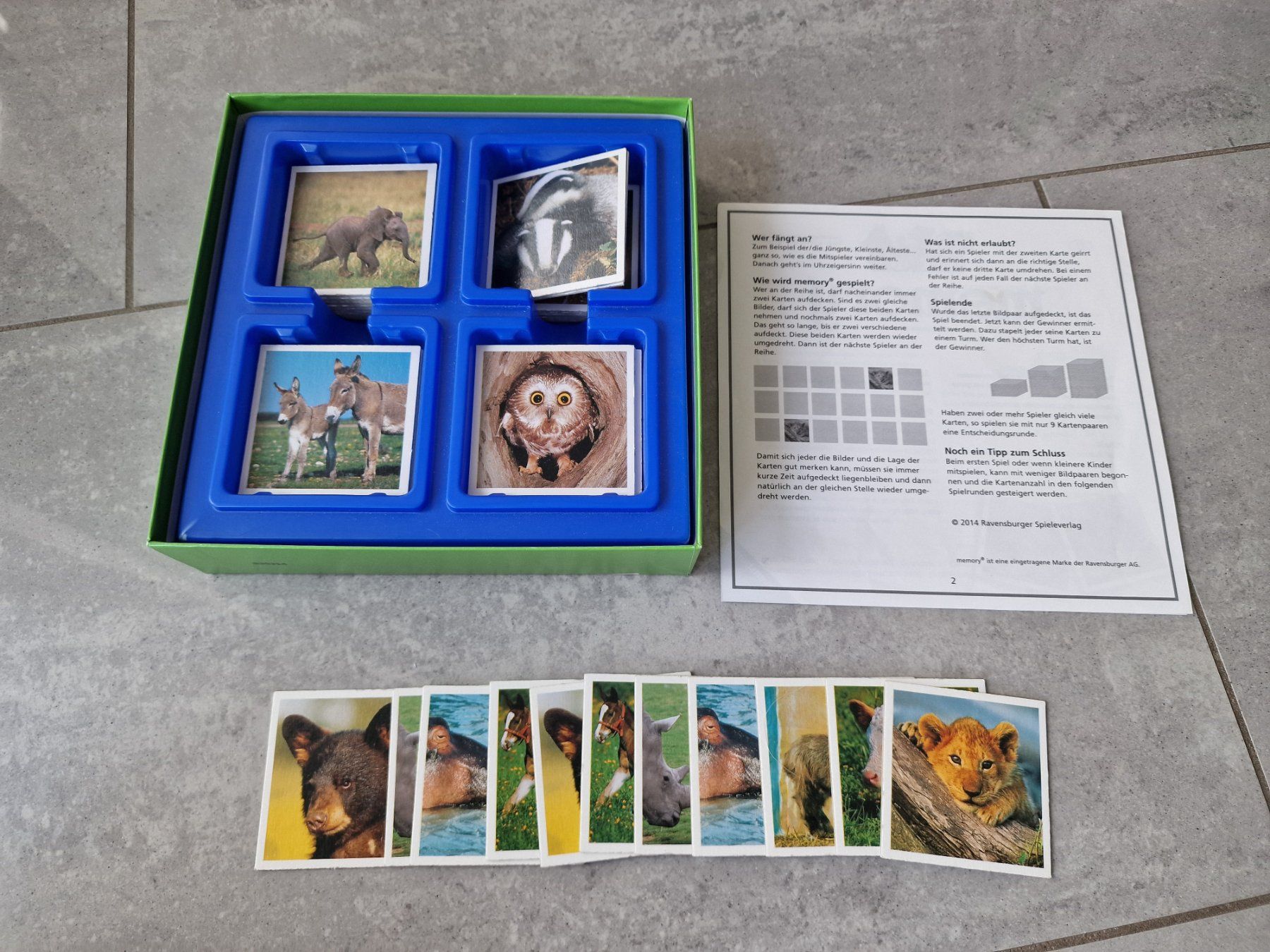 Ravensburger Giochi: Tier Memory mit 72 Karten von Ravensburger - mit Poster – Usato da Wilen b. Wollerau venduto da kaefer88 4