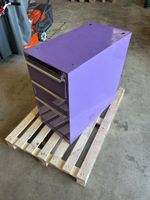 Caisson 3 tiroirs violet état d'usage