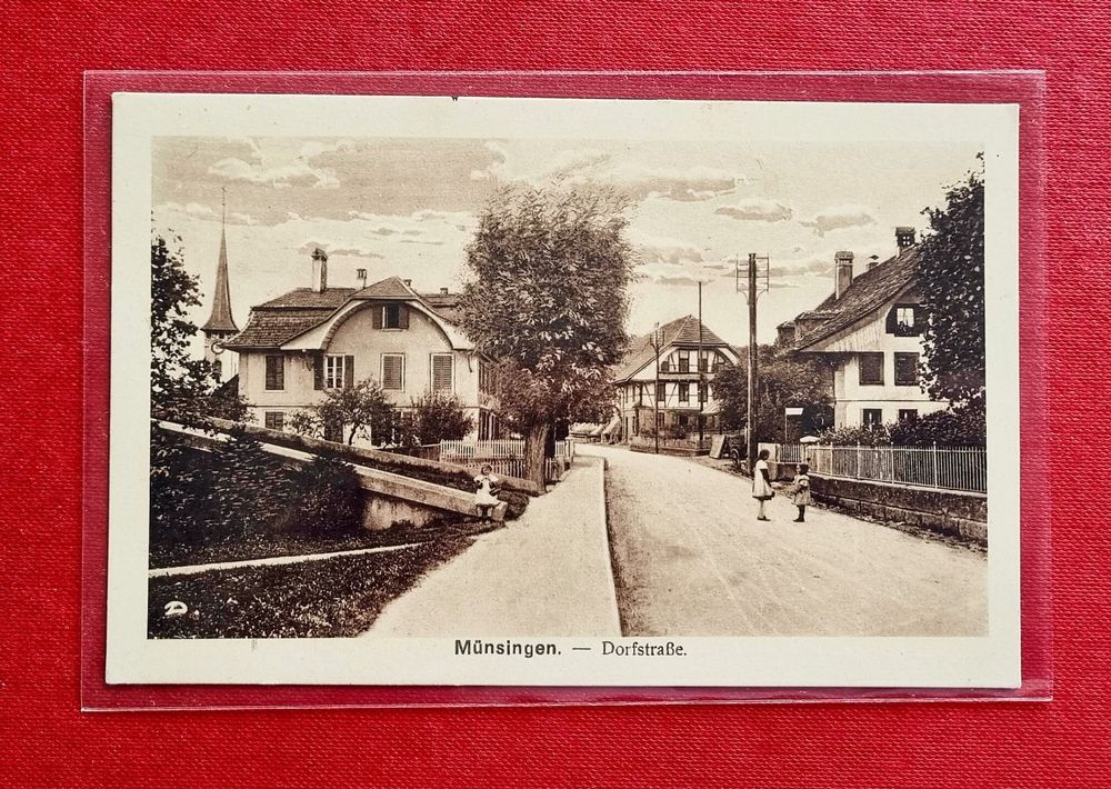 Münsingen Dorfstrasse Dorfpartie Kaufen auf Ricardo